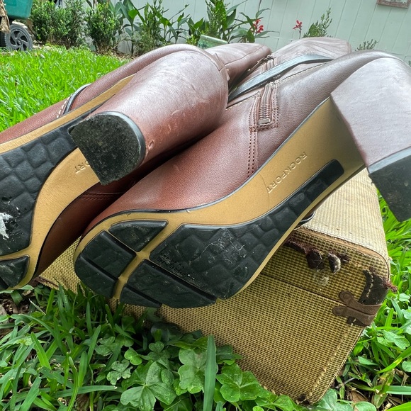 Rockport Shoes Rockport Brown Black Boots 7 Poshmark